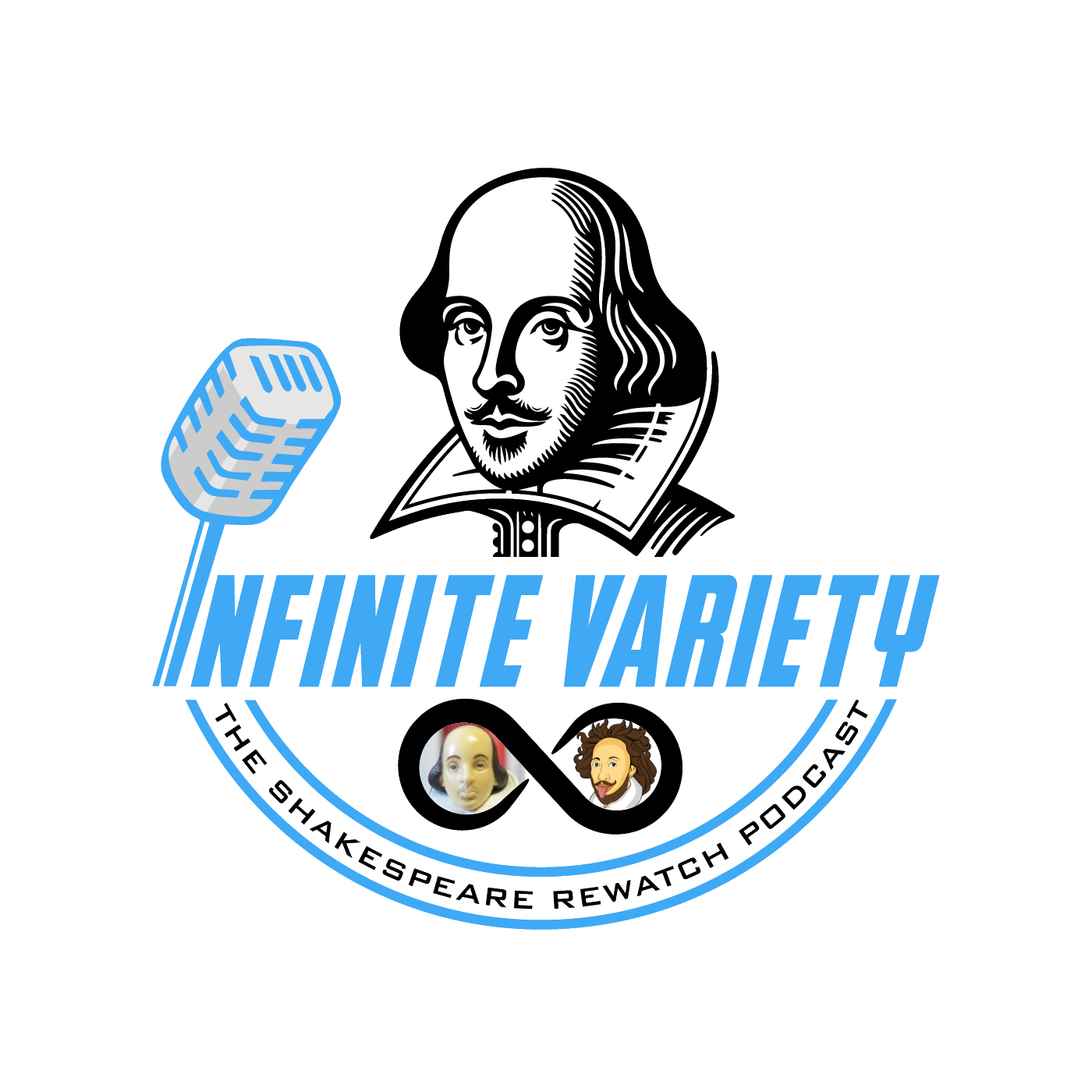 Infinite Variety Shakespeare Rewatch Podcast Logo